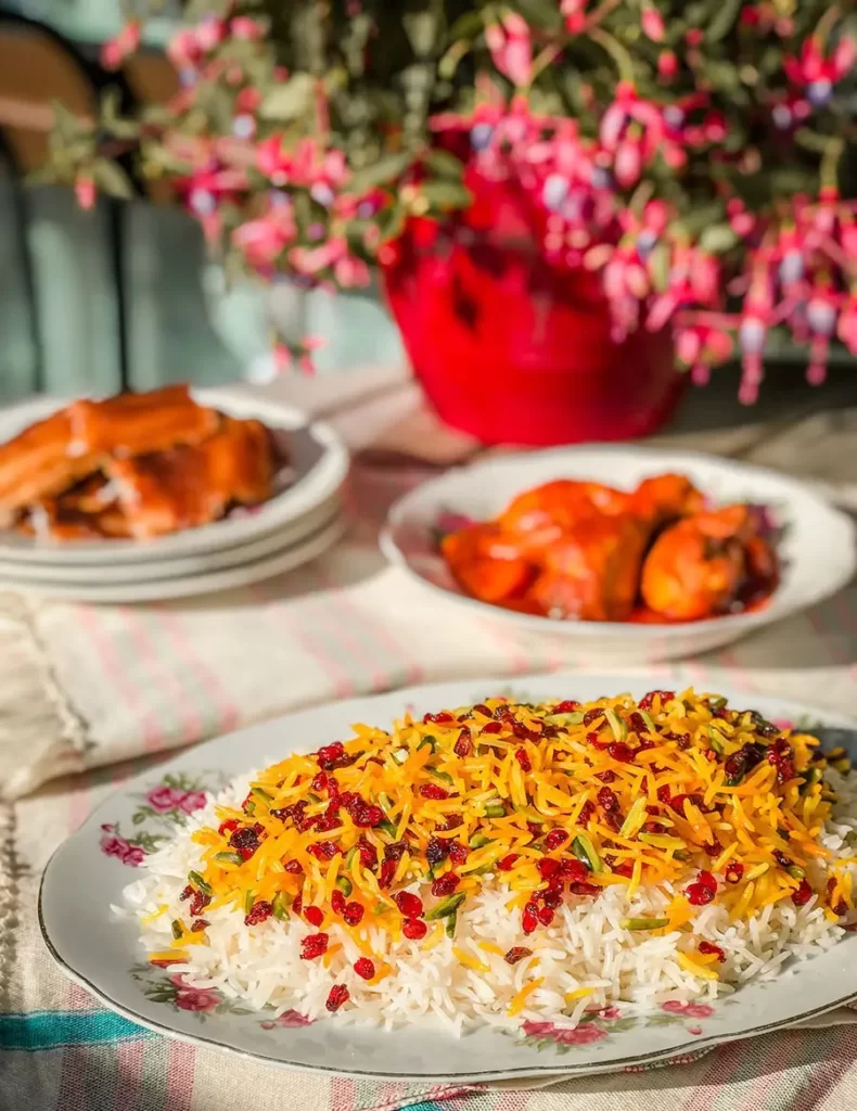 طرز تهیه زرشک پلو با مرغ